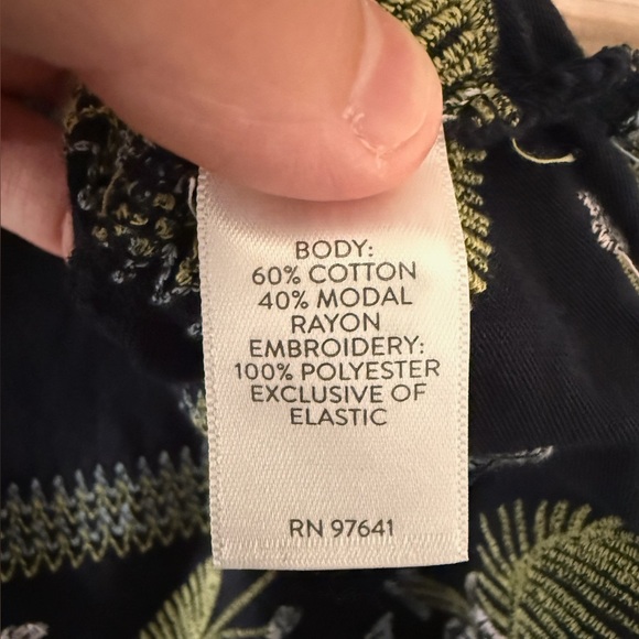 J. Jill Embroidered Smocked-Back Knit Dress. - Picture 7 of 11